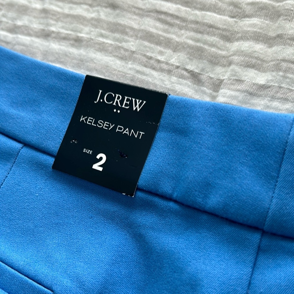 Blue Kelsey flare dress pant, sz2